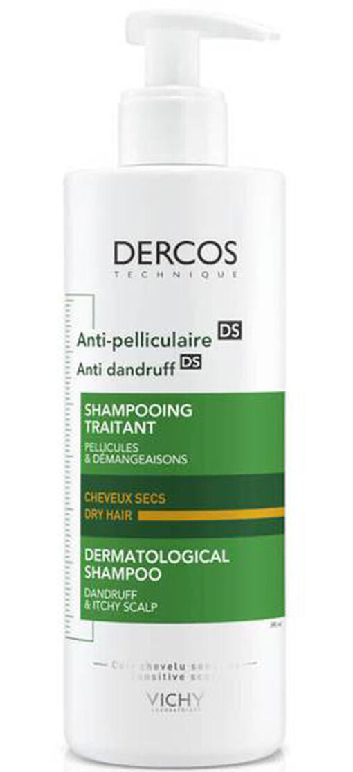 Vichy dercos technique anti dandruff dermatological shampoo dry hair 390ml online shopping billigt tilbud shoppetur