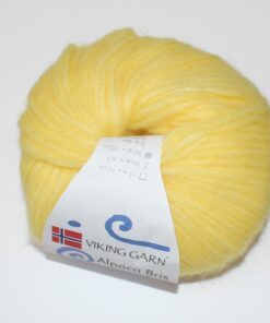 Viking Garn Alpaca Bris - Lysgul farve 340