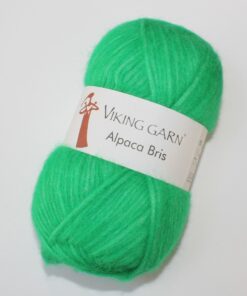 Viking Garn Alpaca Bris - Stærk grøn farve 337