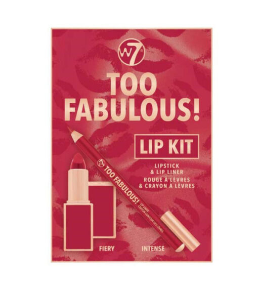 W7 too fabulous lip kit lipstick & lip liner online shopping billigt tilbud shoppetur