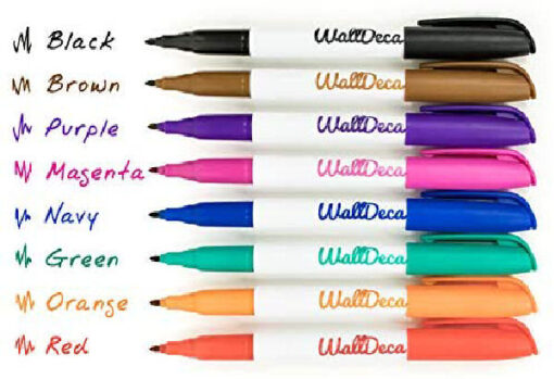 Walldeca wet erase transparency markers 8 stk. online shopping billigt tilbud shoppetur