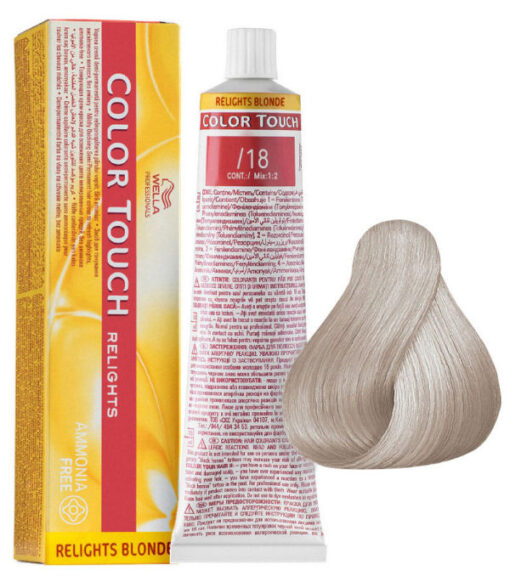 Wella professionals color touch relights blonde 18 ash pearl 60ml online shopping billigt tilbud shoppetur