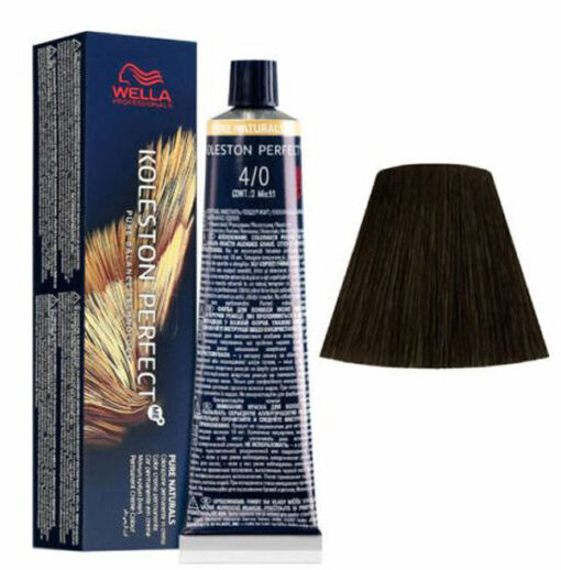 Wella professionals koleston perfect permanent cremefarve 4/0 medium brown 60ml online shopping billigt tilbud shoppetur