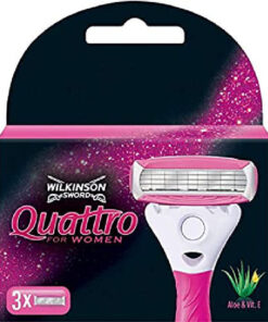 Wilkinson sword quattro for women 4 ultra-thin blades 3pk online shopping billigt tilbud shoppetur