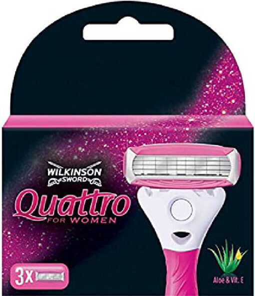 Wilkinson sword quattro for women 4 ultra-thin blades 3pk online shopping billigt tilbud shoppetur