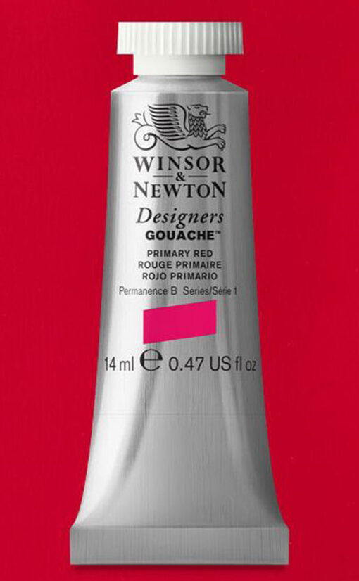 Winsor & newton designers gouache primary red serie 1 0605524 14ml online shopping billigt tilbud shoppetur