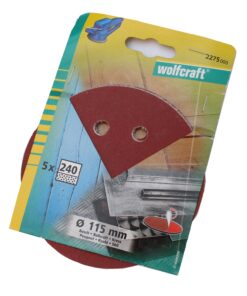 Wolfcraft Ø115 excenterslibepapir 5 stk korn 240 model 2275000 online shopping billigt tilbud shoppetur