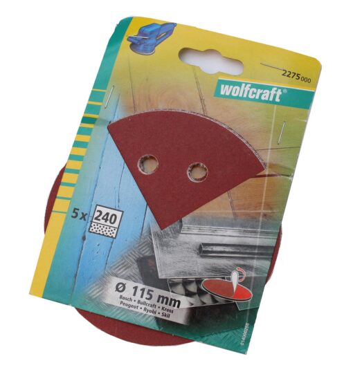 Wolfcraft Ø115 excenterslibepapir 5 stk korn 240 model 2275000 online shopping billigt tilbud shoppetur