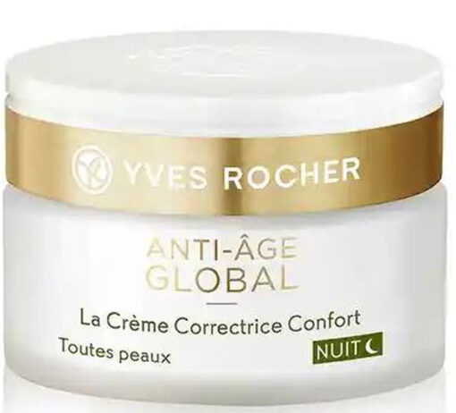 Yves rocher anti-age global the anti-aging comfort cream night 50ml online shopping billigt tilbud shoppetur