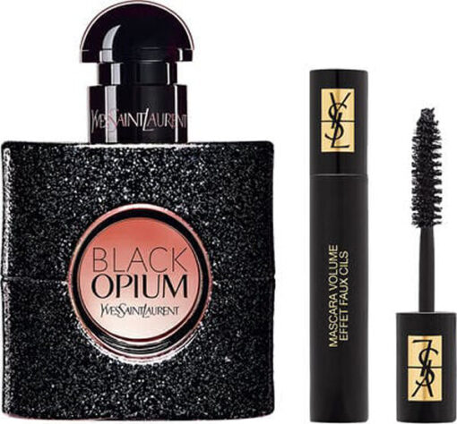 Yves saint laurent gaveæske black opium eau de parfum 30ml + mascara 2ml online shopping billigt tilbud shoppetur