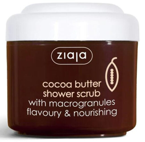 Ziaja cocoa butter shower scrub with macrogranules flavoury & nourishing 200ml online shopping billigt tilbud shoppetur