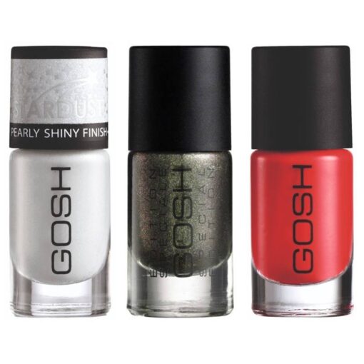 shop 3 x GOSH Nail Laquer 8 ml af GOSH Copenhagen - online shopping tilbud rabat hos shoppetur.dk