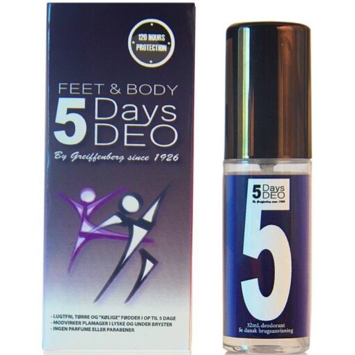shop 5 Days Deo Feet & Body Spray 32 ml af 5 Days DEO - online shopping tilbud rabat hos shoppetur.dk