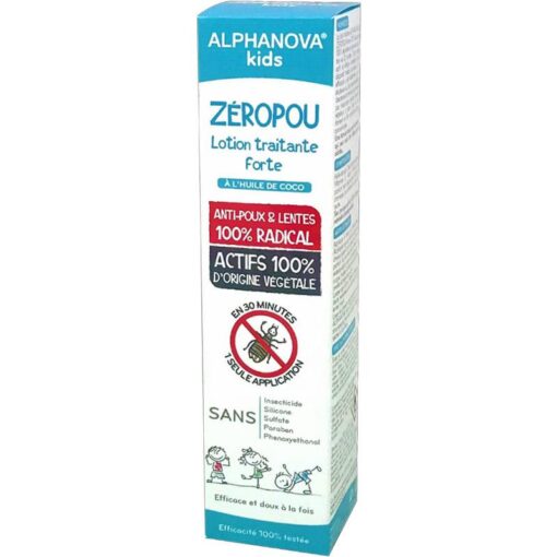 shop Alphanova Kids Zeropou Lice Treatment 100 ml af Alphanova Kids - online shopping tilbud rabat hos shoppetur.dk