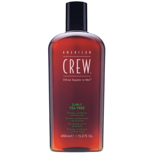 shop American Crew 3-In-1 Tea Tree 450 ml af American Crew - online shopping tilbud rabat hos shoppetur.dk