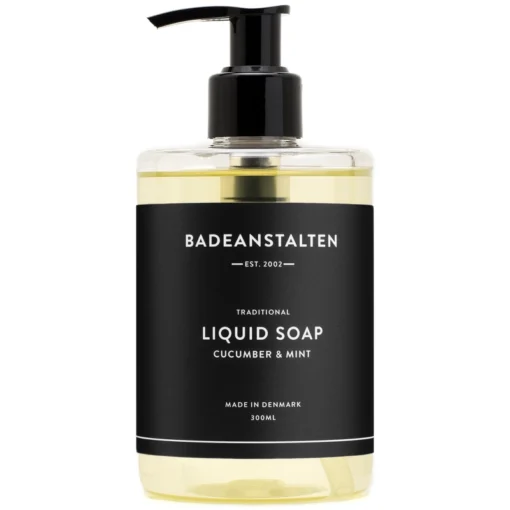 shop Badeanstalten Traditionel Flydende Sæbe Agurk Og Mynte 300 ml af Badeanstalten - online shopping tilbud rabat hos shoppetur.dk