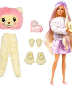 shop Barbie dukke - Cutie Reveal - Cozy Lion Tee af barbie - online shopping tilbud rabat hos shoppetur.dk