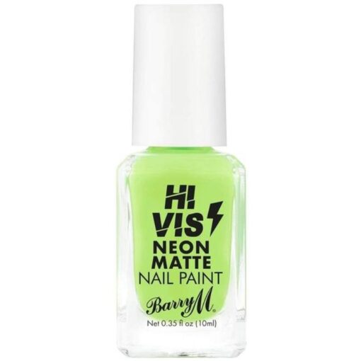 shop Barry M Hi Vis Neon Matte Nail Paint 10 ml - Lime Spark af Barry M - online shopping tilbud rabat hos shoppetur.dk