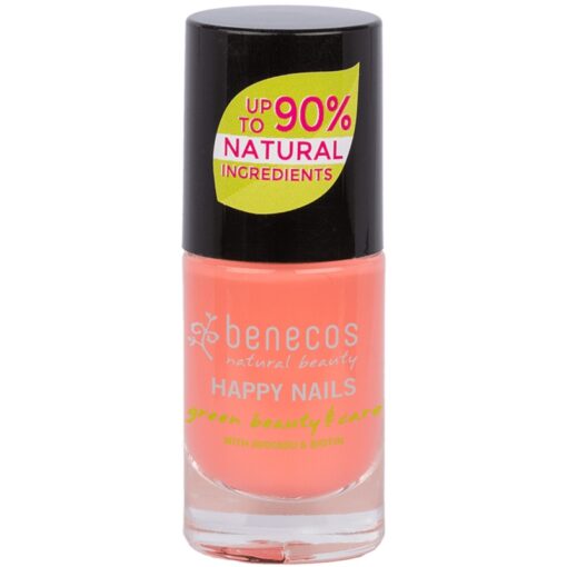 shop Benecos Happy Nails Nail Polish 5 ml - Peach Sorbet af Benecos - online shopping tilbud rabat hos shoppetur.dk