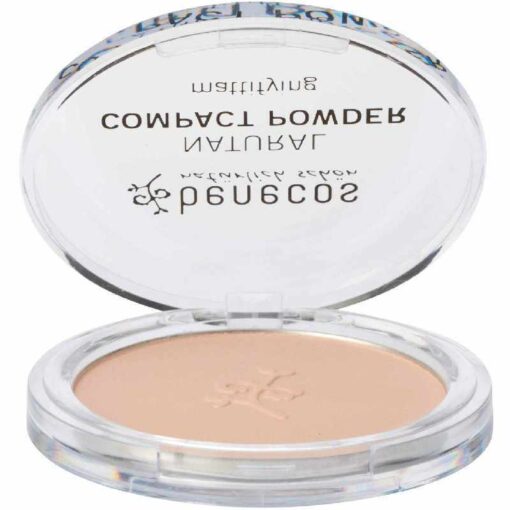 shop Benecos Natural Compact Powder Mattifying 9 gr. - Sand af Benecos - online shopping tilbud rabat hos shoppetur.dk