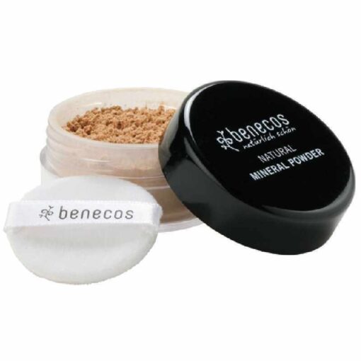 shop Benecos Natural Mineral Powder 10 gr. - Medium Beige af Benecos - online shopping tilbud rabat hos shoppetur.dk