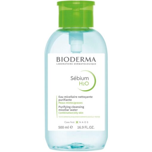 shop Bioderma Sebium H20 Micellar Water W. Pump 500 ml (Limited Edition) af Bioderma - online shopping tilbud rabat hos shoppetur.dk