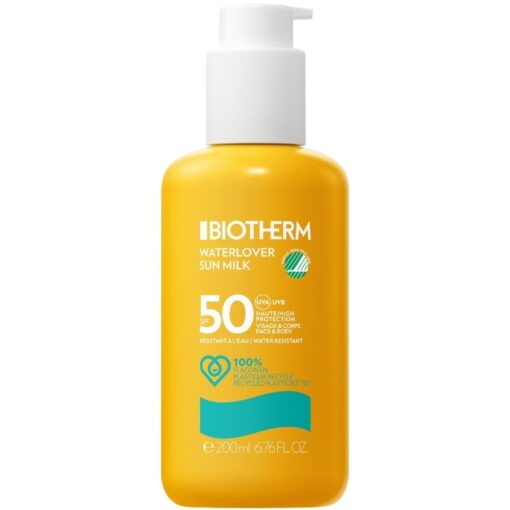 shop Biotherm Solaire Waterlover Sun Milk SPF 50 - 200 ml af Biotherm - online shopping tilbud rabat hos shoppetur.dk