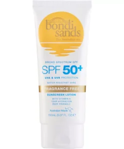 shop Bondi Sands Fragrance Free Body Sunscreen Lotion SPF 50+ - 150 ml af Bondi Sands - online shopping tilbud rabat hos shoppetur.dk