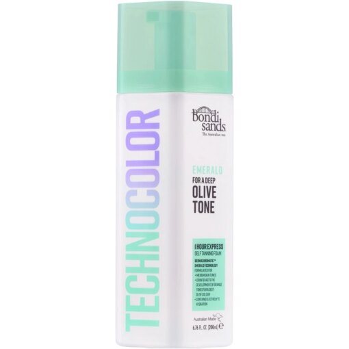 shop Bondi Sands Technocolor Self Tanning Foam Emerald Olive Tone 200 ml af Bondi Sands - online shopping tilbud rabat hos shoppetur.dk