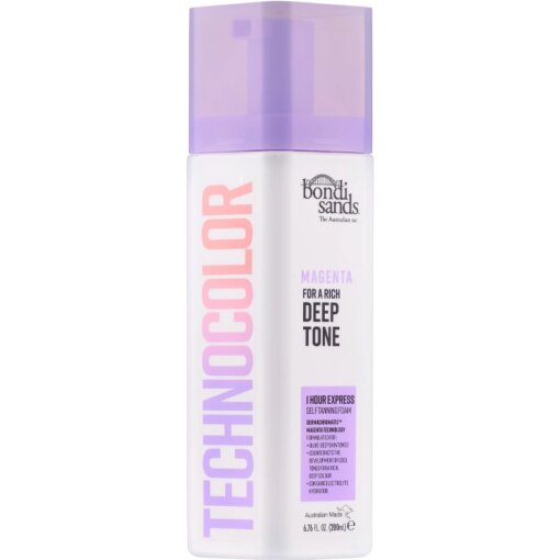 shop Bondi Sands Technocolor Self Tanning Foam Magenta Deep Tone 200 ml af Bondi Sands - online shopping tilbud rabat hos shoppetur.dk