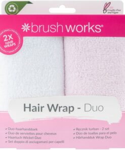 shop Brushworks Hair Towels 2 Pieces af Brushworks - online shopping tilbud rabat hos shoppetur.dk