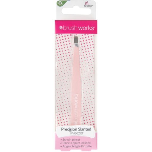 shop Brushworks Precision Slanted Tweezers af Brushworks - online shopping tilbud rabat hos shoppetur.dk