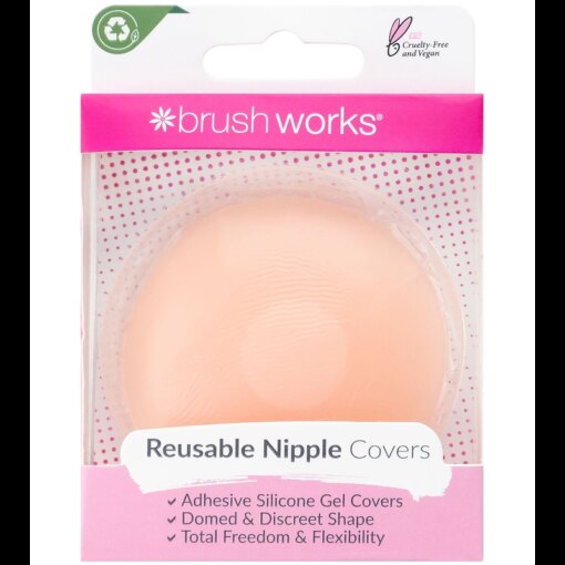 shop Brushworks Reusable Silicone Nipple Covers 1 pair af Brushworks - online shopping tilbud rabat hos shoppetur.dk