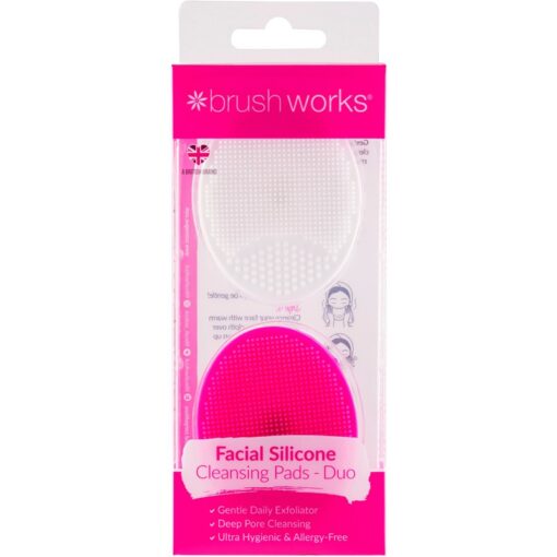 shop Brushworks Silicone Facial Cleansing Pads 2 Pieces af Brushworks - online shopping tilbud rabat hos shoppetur.dk