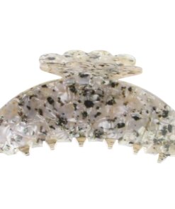 shop By Stær AGNES Hair Clip Large- White/Green Marble af By Str - online shopping tilbud rabat hos shoppetur.dk