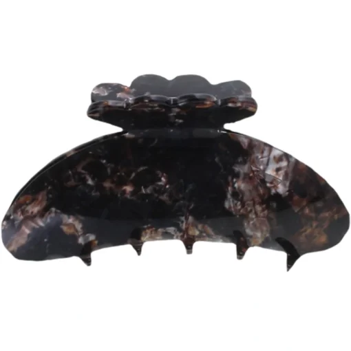 shop By Stær ASTA Hair Clip Medium - Black Marble af By Str - online shopping tilbud rabat hos shoppetur.dk