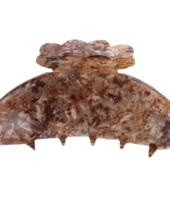 shop By Stær ASTA Hair Clip Medium - Brown Marble af By Str - online shopping tilbud rabat hos shoppetur.dk