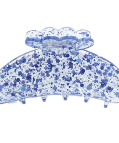 shop By Stær ASTA Hair Clip Medium - Confetti Blue af By Str - online shopping tilbud rabat hos shoppetur.dk