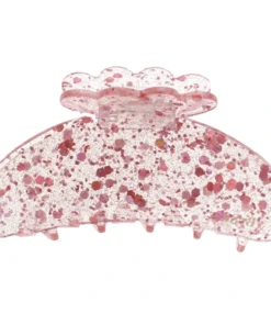 shop By Stær ASTA Hair Clip Medium - Confetti Rosa af By Str - online shopping tilbud rabat hos shoppetur.dk