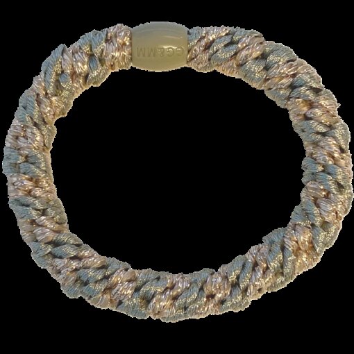 shop By Stær BRAIDED Hairtie - Dusty Green/Gold af By Str - online shopping tilbud rabat hos shoppetur.dk