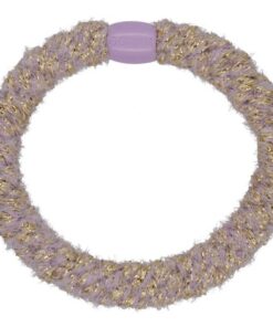 shop By Stær BRAIDED Hairtie - Fluffy Light Purle/Gold af By Str - online shopping tilbud rabat hos shoppetur.dk