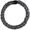 shop By Stær BRAIDED Hairtie - Glitter Black Metallic af By Str - online shopping tilbud rabat hos shoppetur.dk