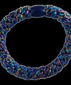 shop By Stær BRAIDED Hairtie - Glitter Blue Rainbow af By Str - online shopping tilbud rabat hos shoppetur.dk