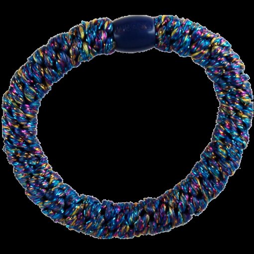 shop By Stær BRAIDED Hairtie - Glitter Blue Rainbow af By Str - online shopping tilbud rabat hos shoppetur.dk