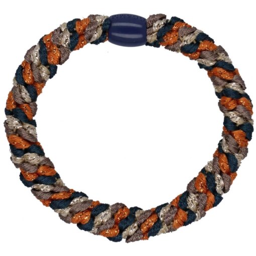 shop By Stær BRAIDED Hairtie - Glitter Multi Orange/Blue/Brown af By Str - online shopping tilbud rabat hos shoppetur.dk