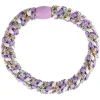 shop By Stær BRAIDED Hairtie - Glitter Multi Purple/OffWhite/Rainbow af By Str - online shopping tilbud rabat hos shoppetur.dk