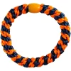 shop By Stær BRAIDED Hairtie - Multi Neon Orange/ Blue af By Str - online shopping tilbud rabat hos shoppetur.dk