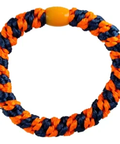 shop By Stær BRAIDED Hairtie - Multi Neon Orange/ Blue af By Str - online shopping tilbud rabat hos shoppetur.dk