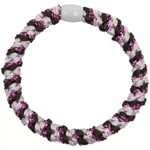 shop By Stær BRAIDED Hairtie - Multi Pink/Grey/Purple af By Str - online shopping tilbud rabat hos shoppetur.dk