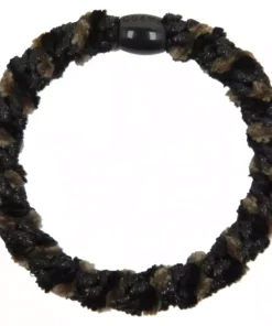 shop By Stær BRAIDED Hairtie - Velvet Mix Black/Brown af By Str - online shopping tilbud rabat hos shoppetur.dk